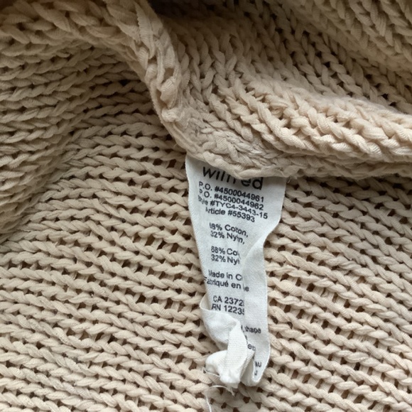 Wilfred cotton blend sweater, cream, xs - Picture 7 of 7